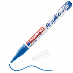 EDDING Acrylmarker 5300 mit Rundspitze 1-2 mm (F) permanent enzianblau