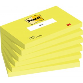 POST-IT® Haftnotizen 655-NG 6 Blöcke à 100 Blatt 127 x 76 mm neongrün