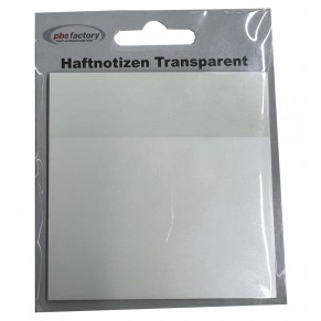 PBS-FACTORY Haftnotizen 350391 50 Blatt transparent