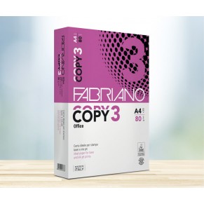 FABRIANO Kopierpapier Copy 3 Office DIN A4 500 Blatt 80 g/m² weiß