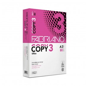 FABRIANO Kopierpapier Copy 3 Office DIN A3 500 Blatt 80 g/m² weiß