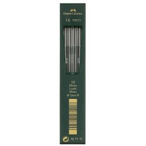 FABER-CASTELL Bleimine 127111 10 Stück 2 mm schwarz