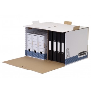 FELLOWES Archivcontainer 29901 Bankers Box 55,7 x 33,5 x 38,9 cm blau/weiß