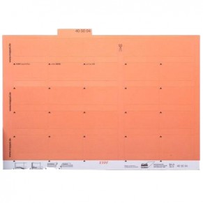 MAPPEI Selbstklebereiter 405004 100 Stück 55 mm orange