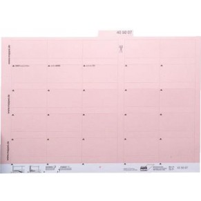 MAPPEI Selbstklebereiter 405007 100 Stück 55 mm rosa