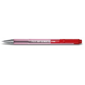 PILOT Kugelschreiber BPS Matic mit Druckmechanik F rot