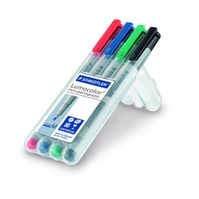 STAEDTLER OHP-Stift Lumocolor 315WP4 4 Stück non-permanent M 1 mm farbig sortiert