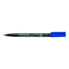 STAEDTLER OHP-Stift Lumocolor® 313 permanent S 0,4 mm blau