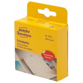 AVERY ZWECKFORM Fotoketts 3516 400 Stück 12 x 12 mm weiß