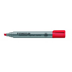 STAEDTLER Flipchartmarker Lumocolor® 356B mit Keilspitze 2-5 mm rot