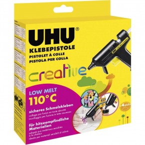 UHU Klebepistole Low Melt 48610 inkl. 4 Stück Klebepatronen