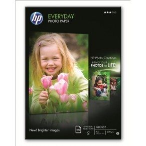 HP Fotopapier Everyday DIN A4 100 Blatt 200 g/m² glänzend weiß