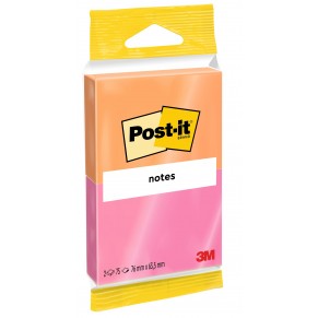 POST-IT® Haftnotizen 6720-PO 2 Blöcke à 75 Blatt 76 x 63,5 mm mehrfarbig