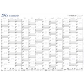 STAEDTLER Jahresplaner DIN A1 PP 2025