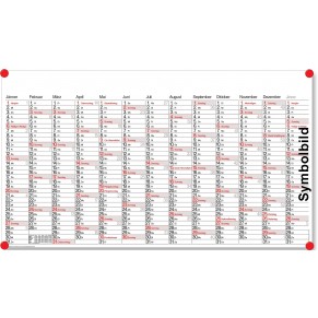 Plakatkalender PO13 für 2025 139 x 79 cm weiß