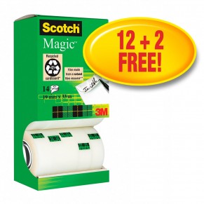 SCOTCH Magic Klebeband 14 Rollen 19 mm x 33 m transparent