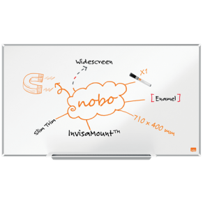 NOBO Whiteboard Impression Pro Widescreen mit Emailleoberfläche 71 x 40 cm (32") weiß