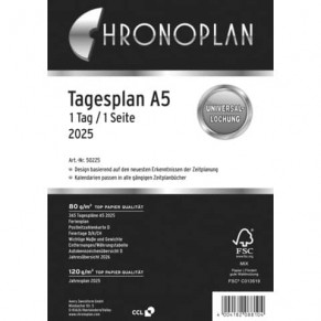 AVERY ZWECKFORM Tagesplan Chronoplan 50225 DIN A5 390 Blatt für 2025