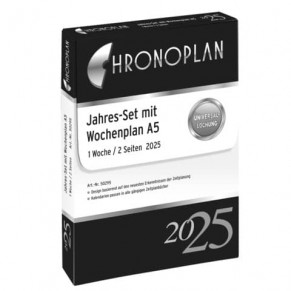 AVERY ZWECKFORM Jahresset Wochenplan Chronoplan 50295 DIN A5 202 Blatt für 2025