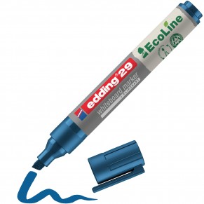 EDDING Whiteboardmarker EcoLine 29 mit Keilspitze 1-5 mm blau