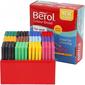 BEROL Colour Broad Filzstifte-Set 37285 288 Stück farbig sortiert