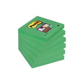 POST-IT® Haftnotizen Super Sticky 654-6SS-AW 6 Blöcke à 90 Blatt 76 x 76 mm immergrün