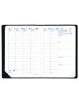 QUO VADIS Kalender 10 x 15 cm 1 Woche auf 2 Seiten 2025 schwarz