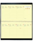 QUO VADIS Kalender Planital 8,8 x 17 cm 1 Woche auf 2 Seiten 2025 schwarz