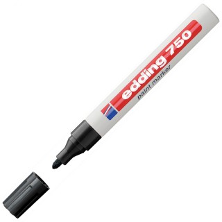 EDDING Lackmarker 750 mit Rundspitze 2-4 mm schwarz