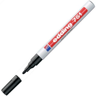 EDDING Lackmarker 751 mit Rundspitze 1-2 mm schwarz