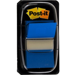 POST-IT® Index I680-2 50 Haftstreifen im Spender 25,4 x 43,2 mm blau