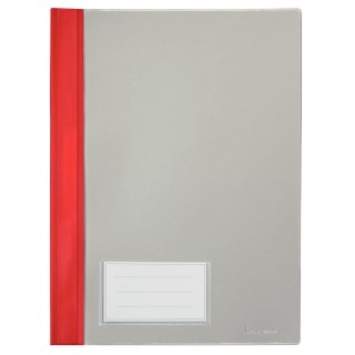 BENE Schnellhefter 281100 DIN A4 mit Einsteckfach und Beschriftungsschild PVC rot