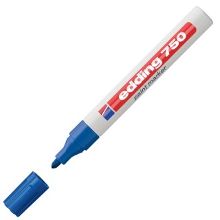 EDDING Lackmarker 750 mit Rundspitze 2-4 mm blau