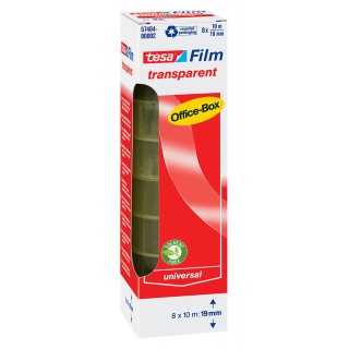 TESA Klebefilm Box 57404  8 Rollen 19 mm x 10 m transparent