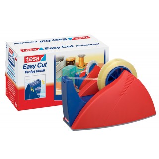 TESA Tischabroller Easy Cut 57422 25 mm x 66 m rot/blau