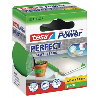 TESA Gewebeband 56343 Extra Power Perfect 38 mm x 2,75 m grün