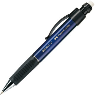 FABER-CASTELL Druckbleistift 1307 Grip Plus B 0,7 mm metallic blau