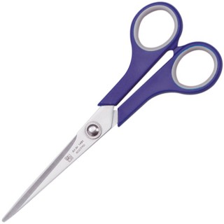 ALCO Schere 1491 Comfort Cut mit Softgriffen 17 cm blau