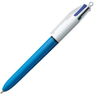 BIC Mehrfarbkugelschreiber 4 Colours 0,4 mm hellblau