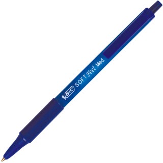 BIC Druckkugelschreiber Soft Feel Click Grip 0,4 mm dokumentenecht blau