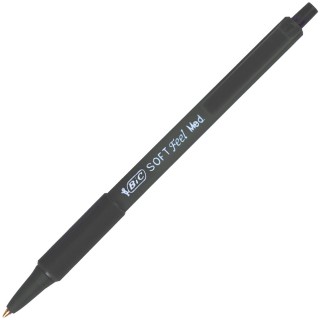 BIC Druckkugelschreiber Soft Feel Click Grip 0,4 mm dokumentenecht schwarz