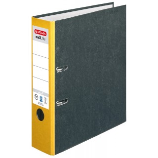 HERLITZ Ordner maX.file nature A4 7,5 cm gelb