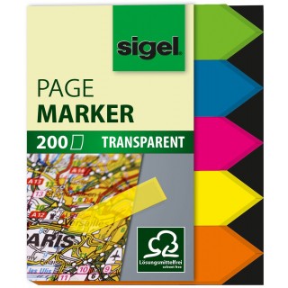 SIGEL Index HN613 Pfeile 45 x 12 mm 5 x 40 Blatt mehrere Farben