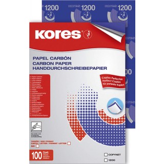 KORES Durchschreibepapier 78478 A4 100 Blatt blau