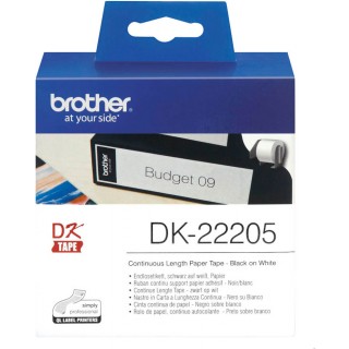 BROTHER Etikettenrolle DK-22205 62 x 30,48 mm weiß