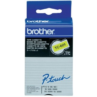 BROTHER Schriftband P-Touch 12 mm x 7,7 m schwarz auf gelb