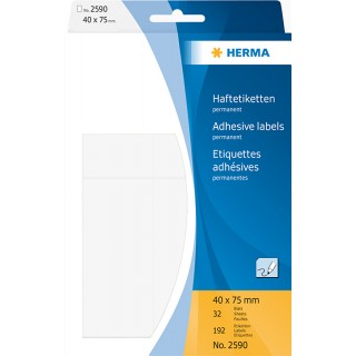 HERMA Haftetiketten 40 x 75 mm 192 Stück weiß