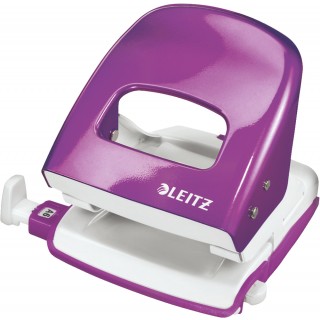 LEITZ Bürolocher New NeXXt WOW 5008 30 Blatt Metall violett-metallic