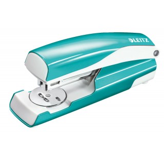 LEITZ Büroheftgerät NeXXt WOW 5502 30 Blatt Metall eisblau-metallic