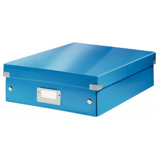 LEITZ Organisationsbox Click & Store 6058 Mittel 28 x 10 x 37 cm blau-metallic